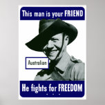 Australian -- This Man Is Your Friend Posters
