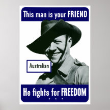 Australian -- This Man Is Your Friend Posters