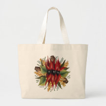 Australian Wildflowers - Sturt Desert Pea Tote Bags