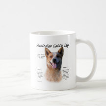 AustralianCattle Dog (redspec) History Design Mug