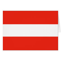 Austria - Flag / Österreich - Flagge Greeting Cards
