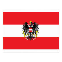 Austria Flag Postcard