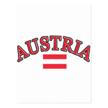 Austria football design postcards