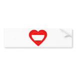 austria-heart bumper stickers