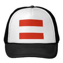 Austria Square Flag Mesh Hats