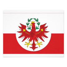 Austria Tyrol Flag Custom Announcements