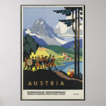 Austria Vintage Travel Poster Ad Retro Prints