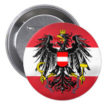 Austrian Flag & Coat of Arms Button