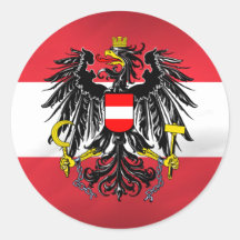 Austrian Flag & Coat of Arms Stickers