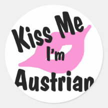 austrian round sticker