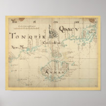 Authentic 1690 Pirate Map Print