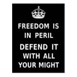 Authentic Freedom Is In Peril Best Price Custom Postcard