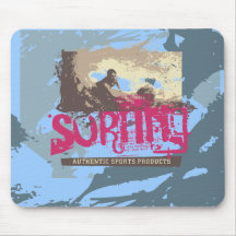 Authentic Surfing T shirts and Gifts Mousepad