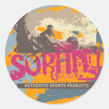 Authentic Surfing T shirts and Gifts Sticker