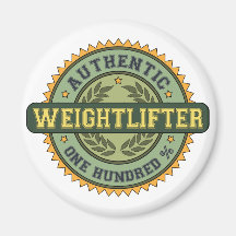 Authentic Weightlifter Fridge Magnet