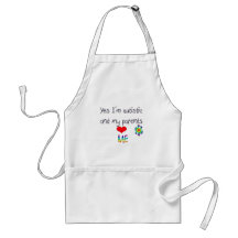 Autism awareness aprons