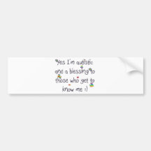Autism awareness bumper stickers