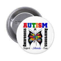 Autism Awareness Butterfly Pins