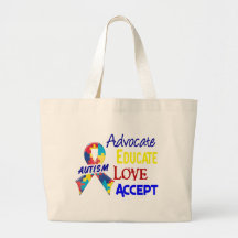 Autism Awareness Canvas Bag