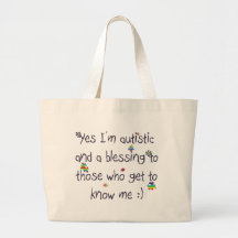Autism awareness canvas bags