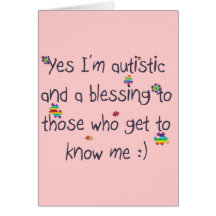 Autism awareness cards