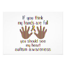 autism awareness custom invitation