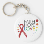 Autism Awareness - Faith, Hope, Love Key Chain