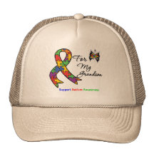 Autism Awareness For My Grandson Trucker Hat