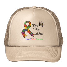 Autism Awareness For My Son Hats