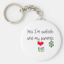 Autism awareness key chain