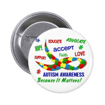 AUTISM AWARENESS MONTH APRIL PIN