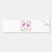 Autism Awareness Peach Products Bumper Stickers