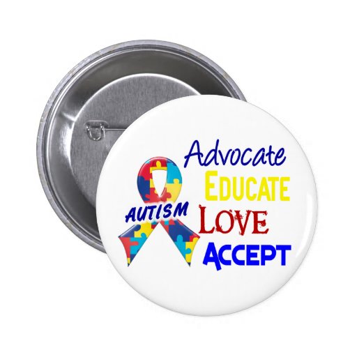 Autism Awareness Pinback Buttons