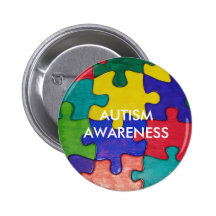 AUTISM AWARENESS PINBACK BUTTONS