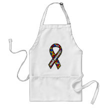 Autism Awareness Ribbon Apron