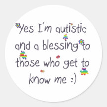 Autism awareness stickers