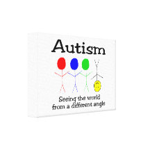 Autism Awareness Wrapped Canvas Canvas Prints