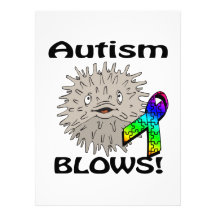 Autism Blows Awareness Design Custom Announcements