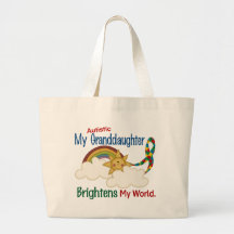 Autism BRIGHTENS MY WORLD 1 Granddaughter Bag