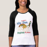 Autism BRIGHTENS MY WORLD 1 Son Shirts