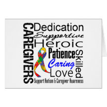 Autism Caregivers Collage Greeting Card