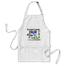 Autism COLOR THEIR OWN WORLDS Students Aprons