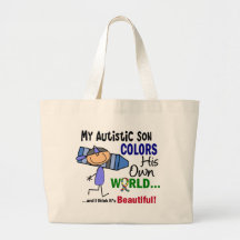 Autism COLORS HIS OWN WORLD Son Bag