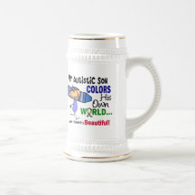 Autism COLORS HIS OWN WORLD Son Mug