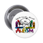 Autism Crayons Pinback Buttons