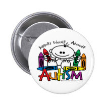 Autism Crayons buttons