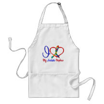 Autism I Love My Autistic Nephew Aprons