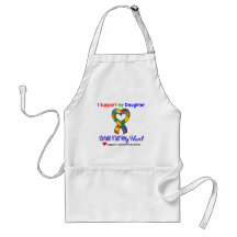 Autism: I Support My Daughter With All My Heart Apron
