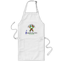 Autism I Support My Sons Aprons