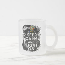 Autism Keep Calm and Fight On Mug